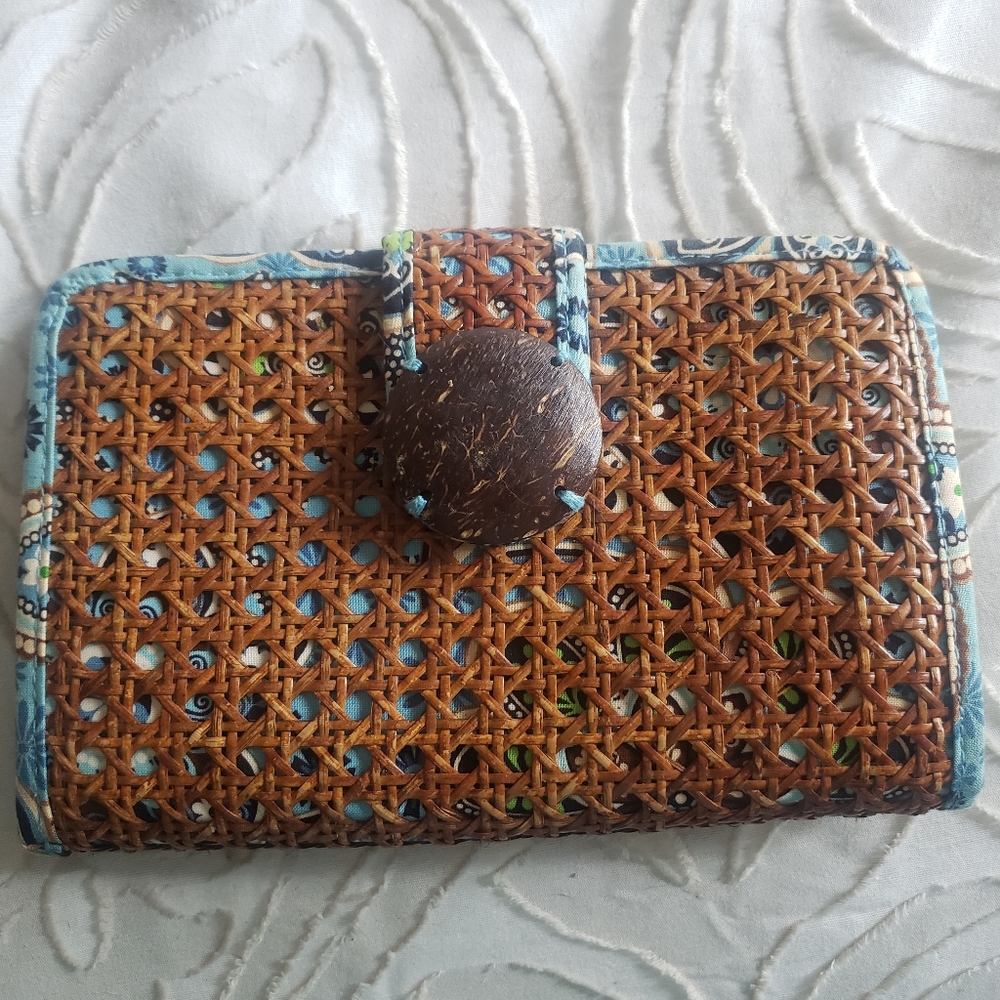 Tiki Bali Blue Vera Bradley Clutch NWT